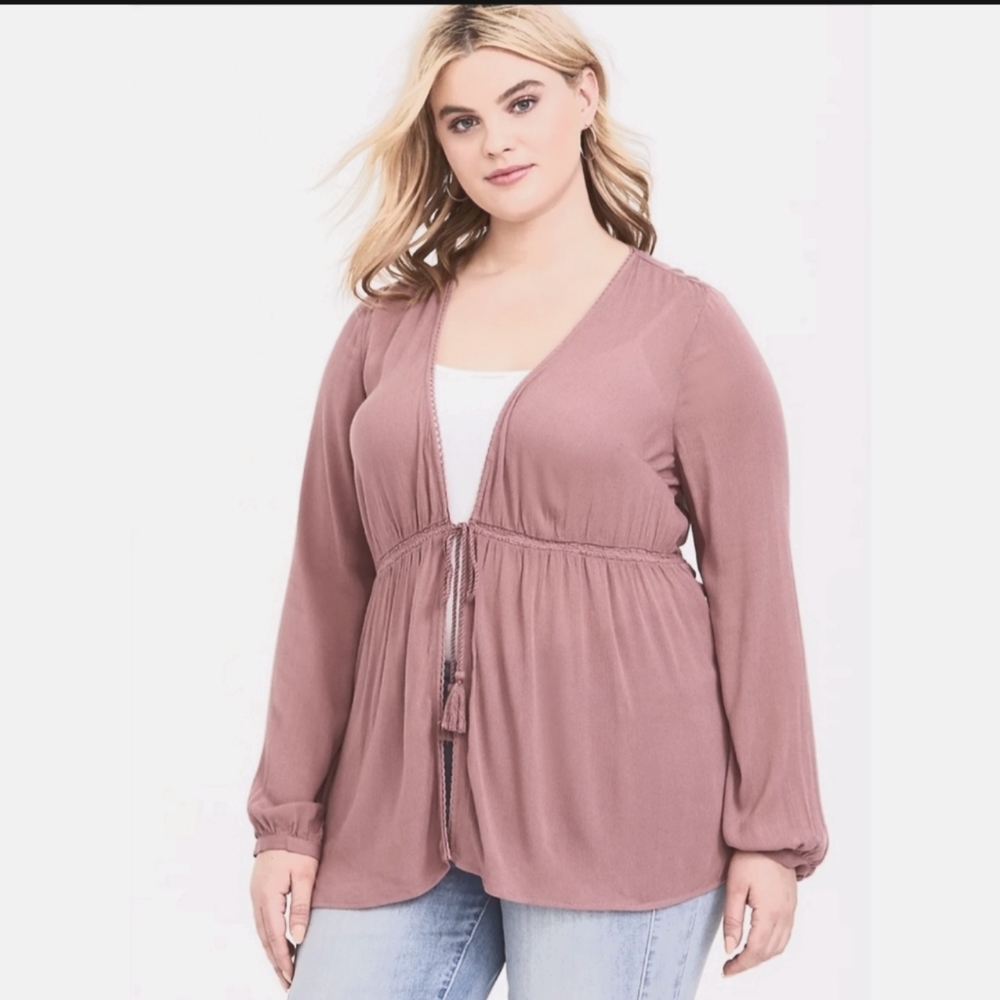 EUC Torrid gauzy cardigan